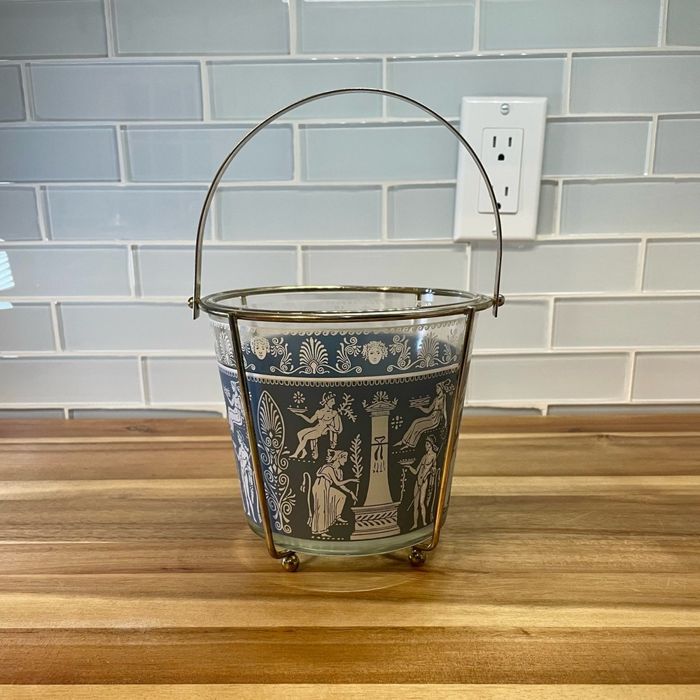 Vintage Mid-Century Jeannette Glass "Wedgwood Grecian" Hellenic